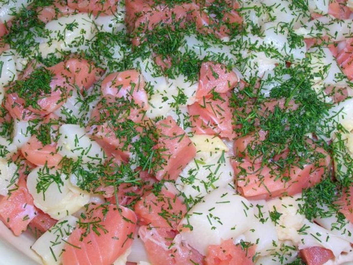 Lachs Spargel Quiche mit frischem Dill - einfach - von rowiwo