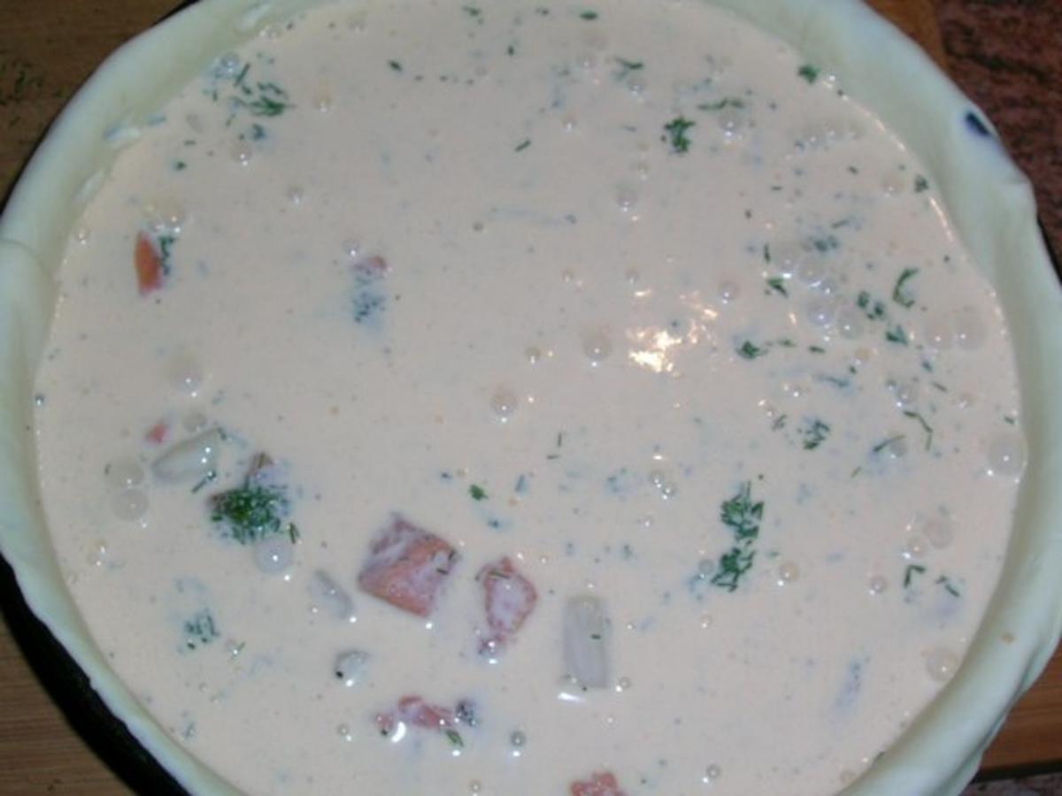 Lachs Spargel Quiche mit frischem Dill - einfach - von rowiwo