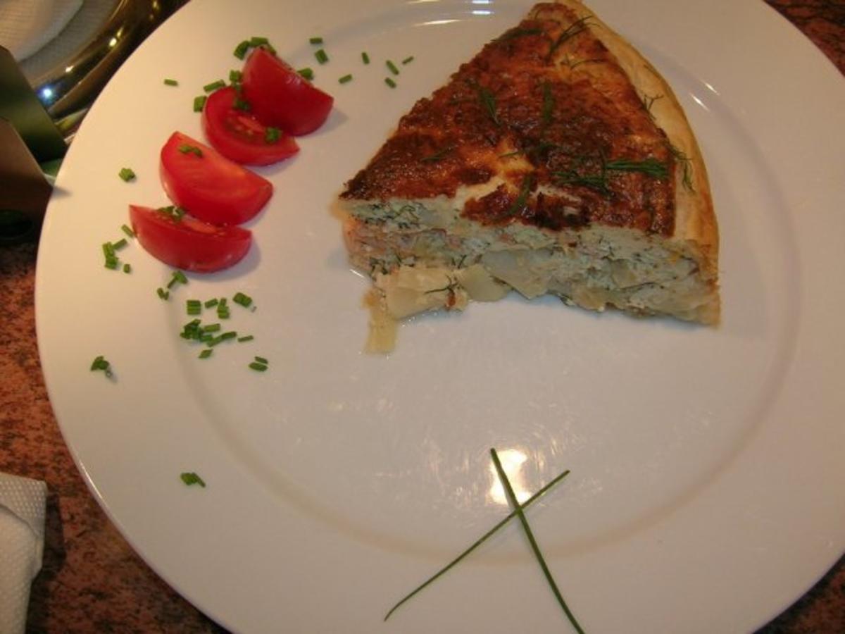 Lachs Spargel Quiche mit frischem Dill - einfach - von rowiwo
