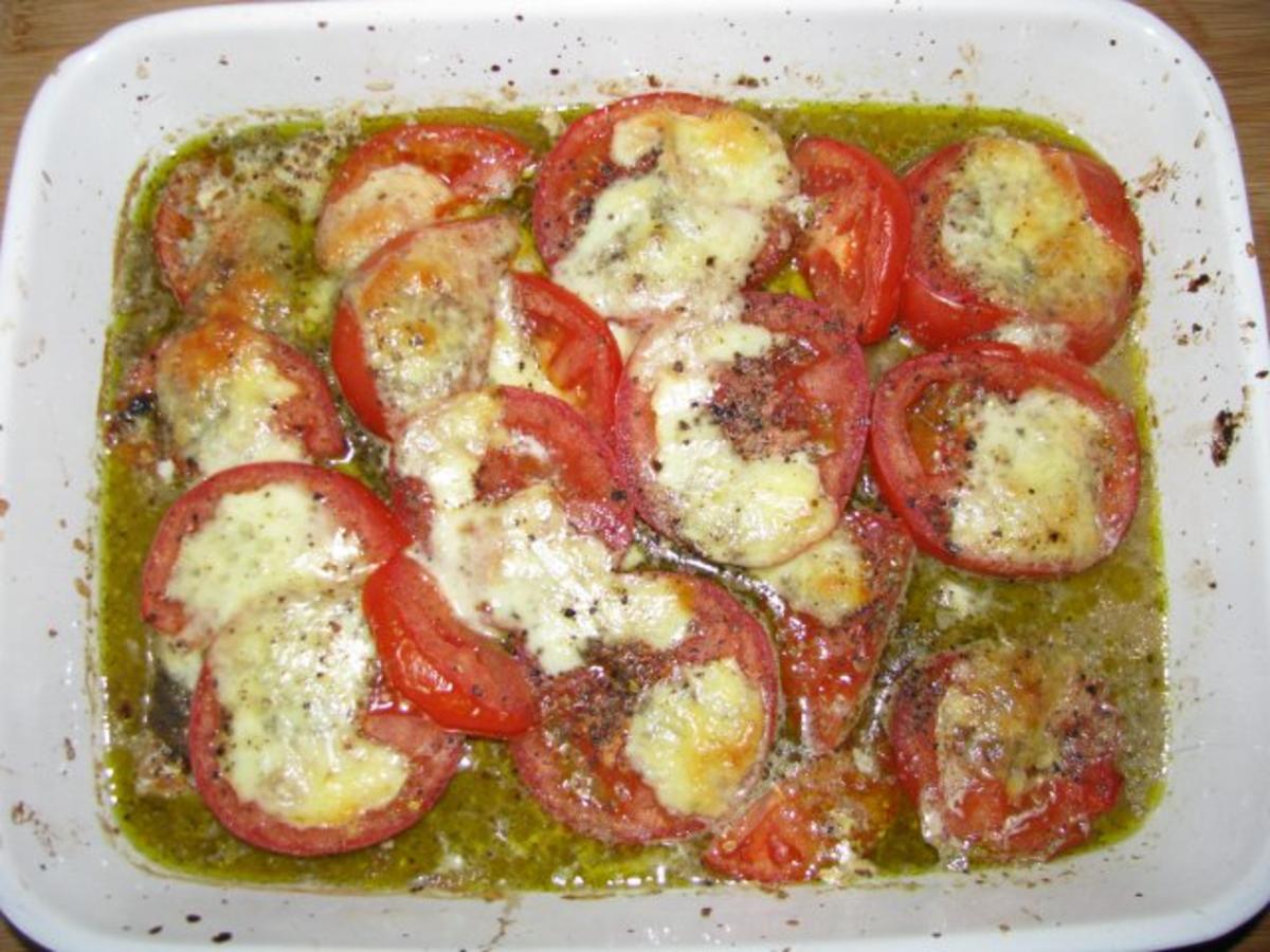 Fisch: Rotbarsch mit Mozzarella überbacken - Rezept - Bild Nr. 5