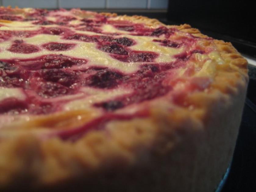 Schmand Himbeer Kuchen - einfach - 238 kcal/100g