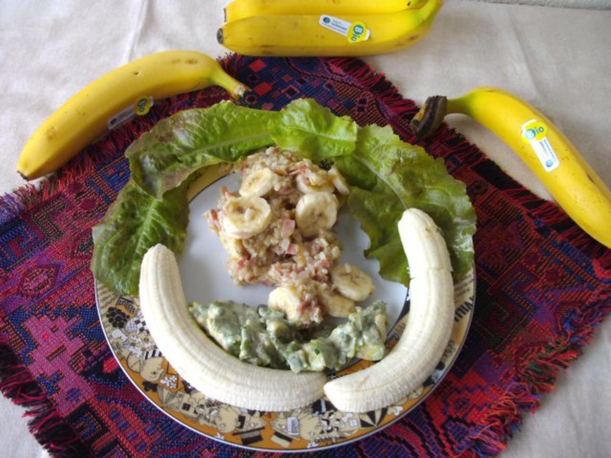 Haupspeise: Schinkenreis mit Bananen - Rezept