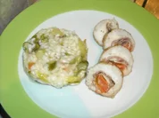 Fischroulade an Spargelrisotto - Rezept