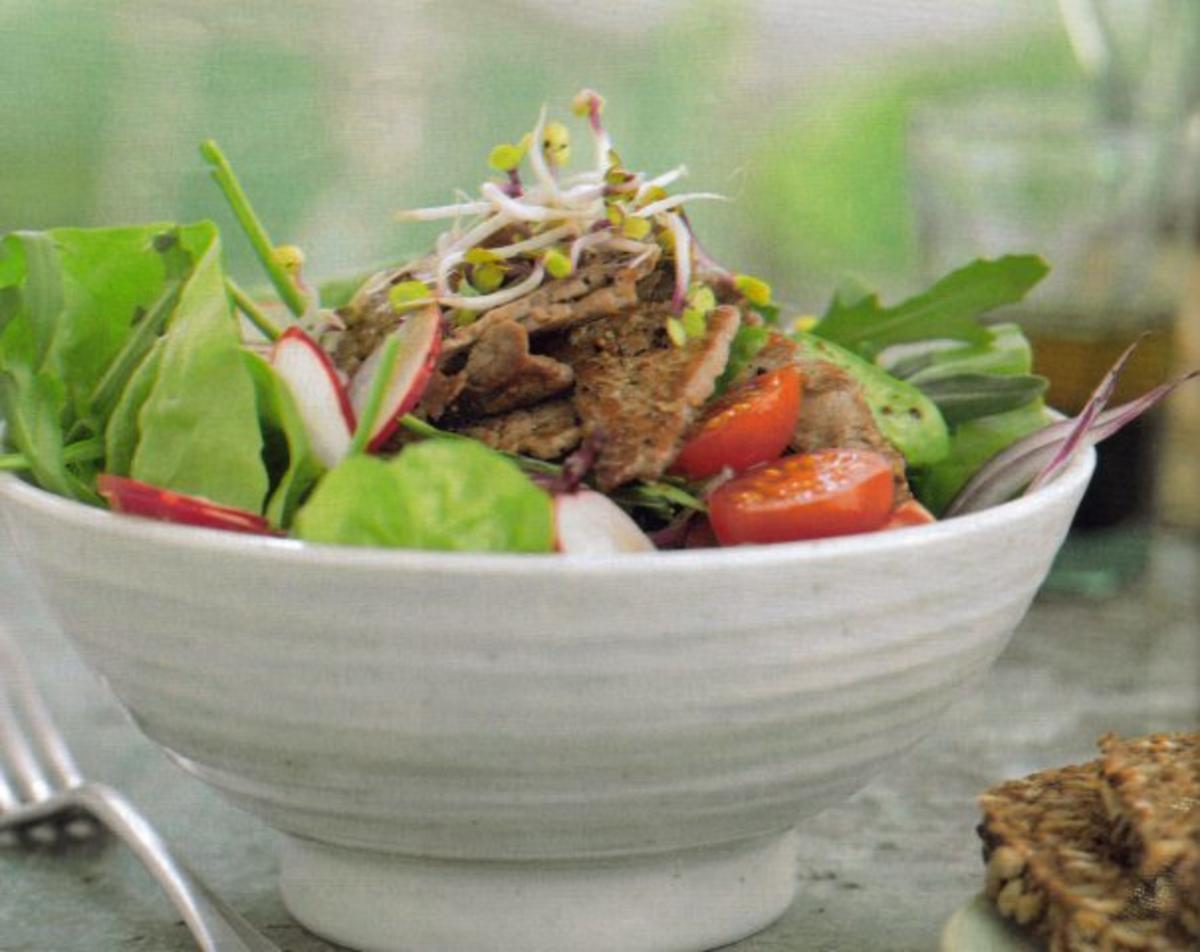 Salat mit Filetspitzen - Rezept