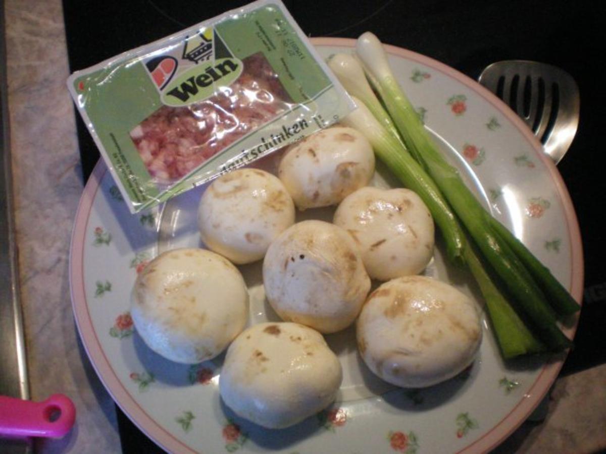 Bratkartoffeln mit Schinken und Pilzgemüse - Rezept - Bild Nr. 3