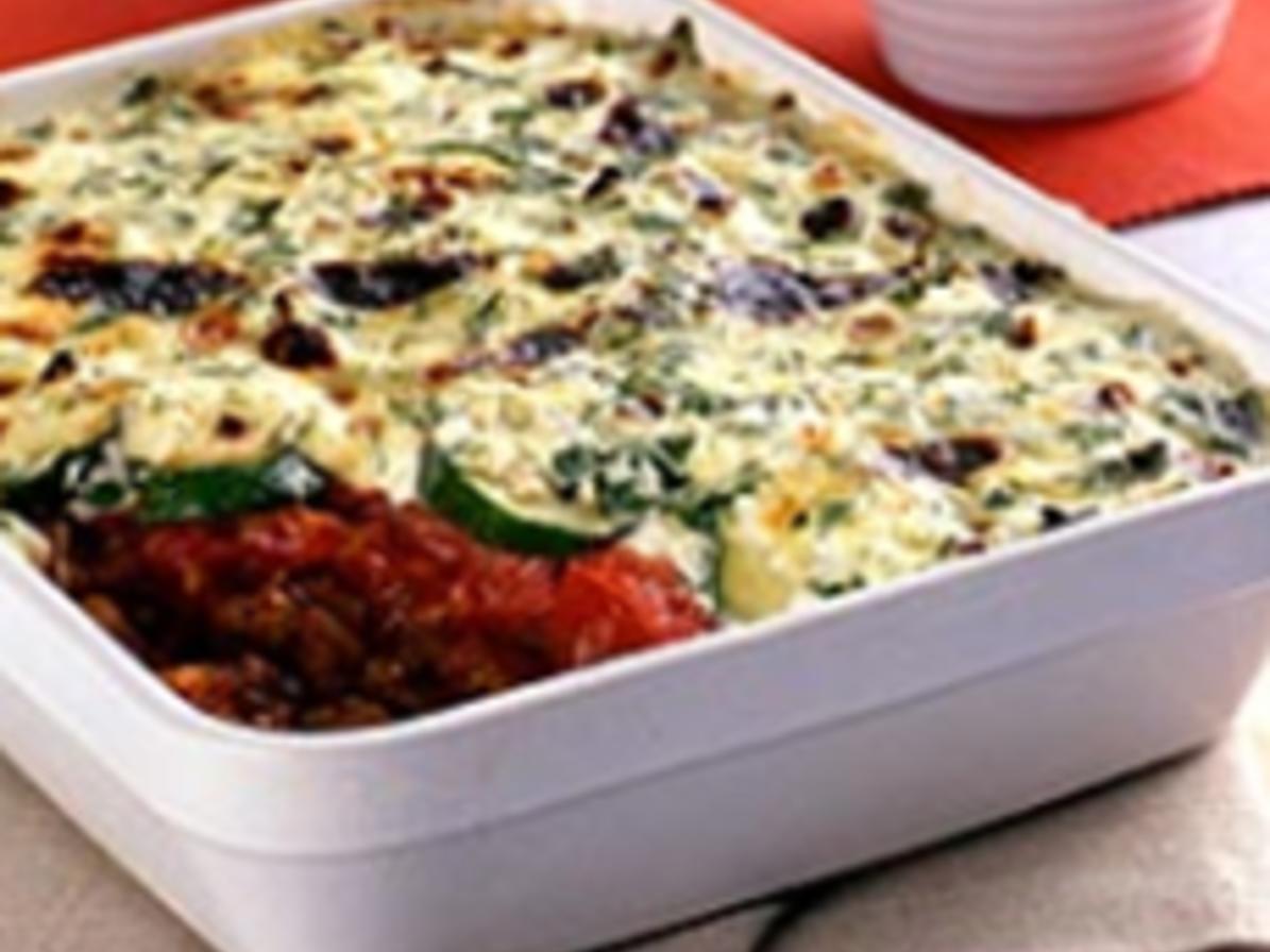Zucchiniauflauf mit Hackfleisch - einfach - 40 kcal/100g