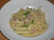 Penne mit Schinken Sahnesauce - Rezept