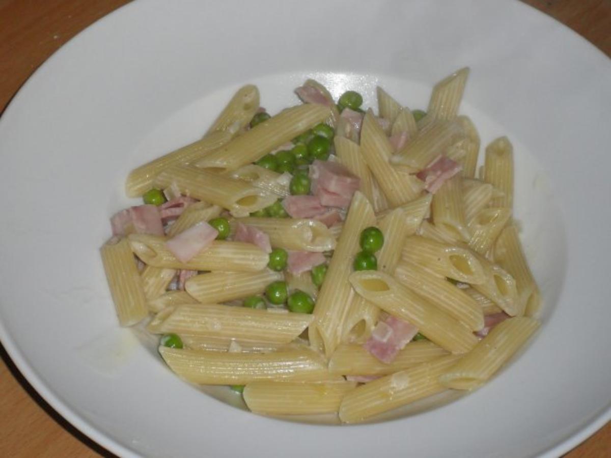 Bilder für Penne mit Schinken Sahnesauce - Rezept