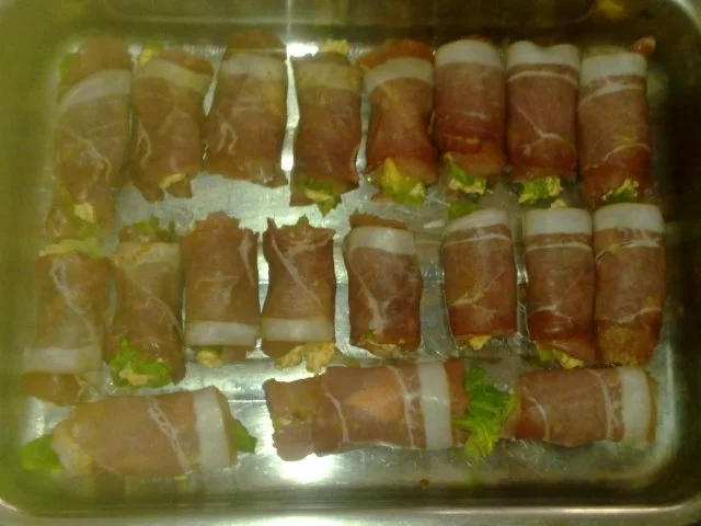 Putenröllchen umwickelt und gefüllt - Rezept - Bild Nr. 6