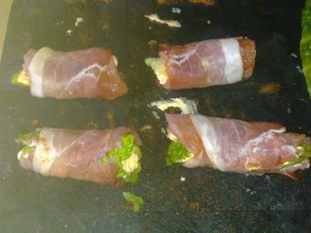 Putenröllchen umwickelt und gefüllt - Rezept - Bild Nr. 5