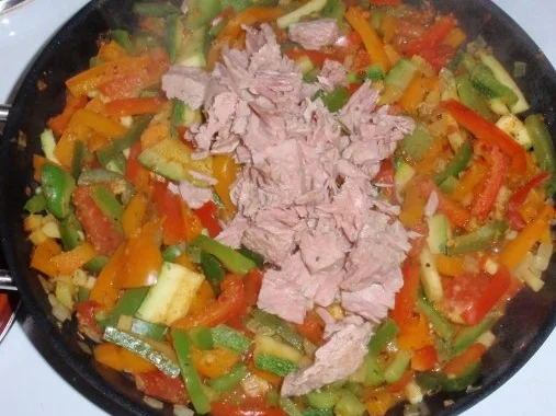 Sommergemüse mit Thunfisch und Makkaroni - Rezept - Bild Nr. 12