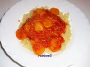 Kochen: Möhren in Tomatensauce auf Couscous - Rezept