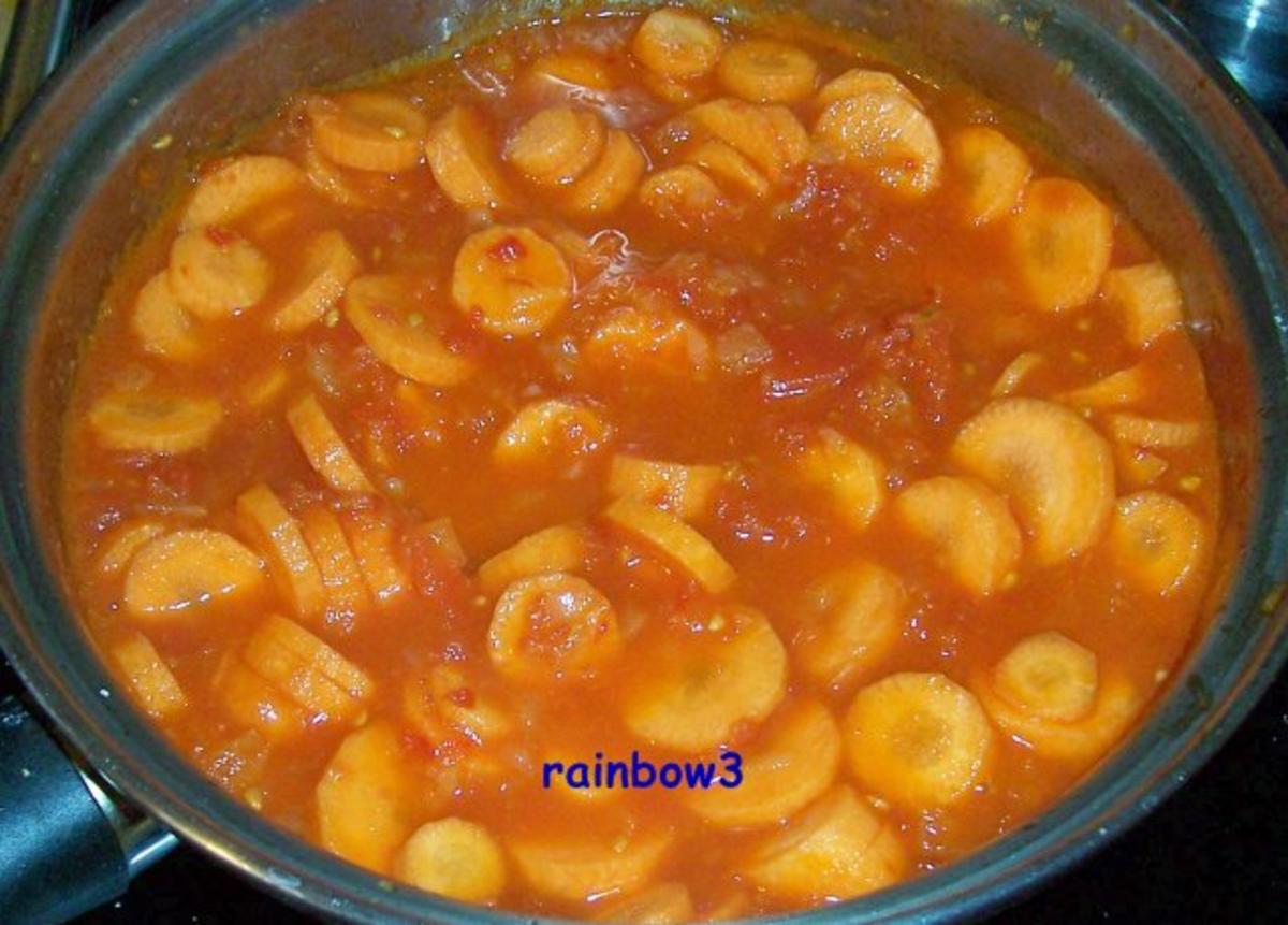 Kochen: Möhren in Tomatensauce auf Couscous - Rezept - Bild Nr. 3