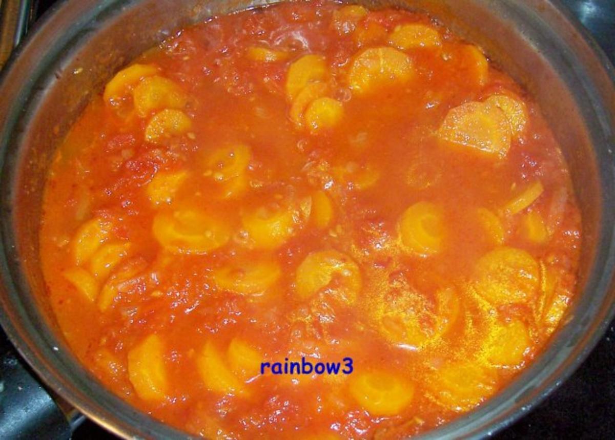 Kochen: Möhren in Tomatensauce auf Couscous - Rezept - Bild Nr. 4