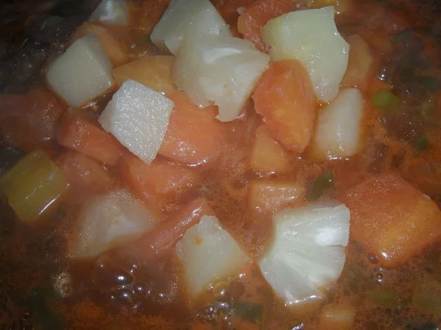 Rezept: Gnocchi süß-sauer; mit Früchten Bild Nr. 10 Gnocchi süß-sauer; mit Früchten - Rezept - Bild Nr. 10