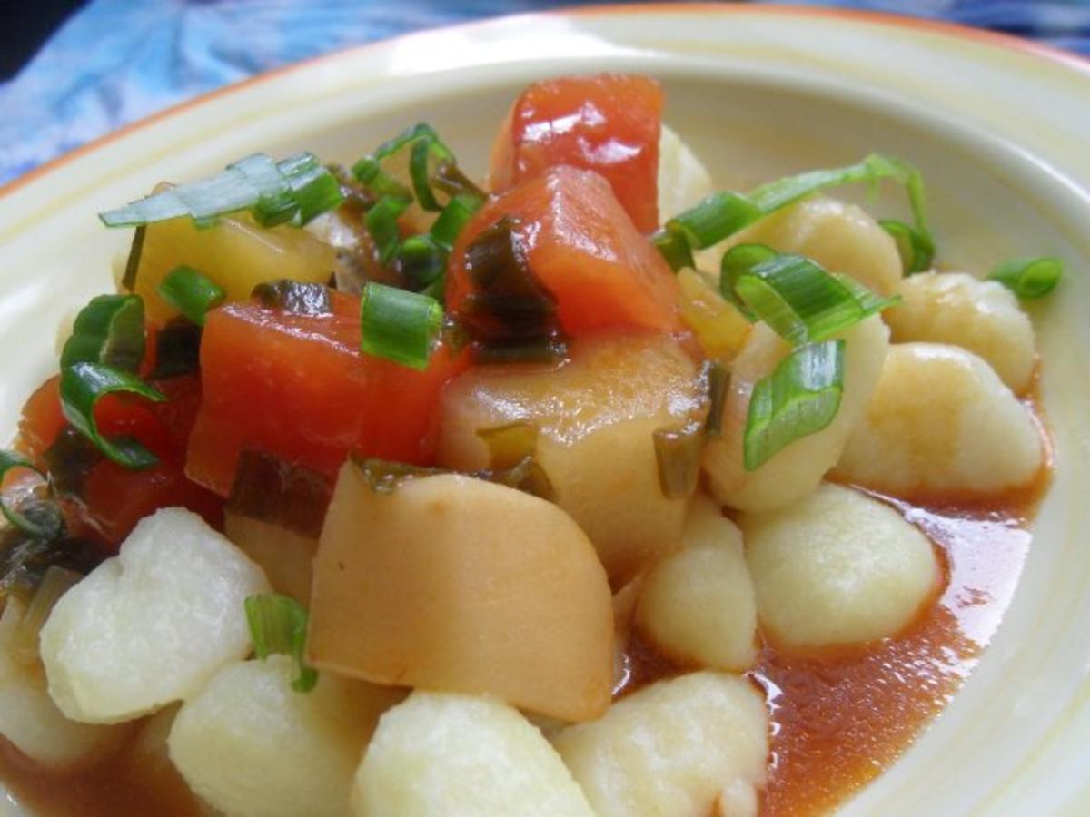 Gnocchi süß-sauer; mit Früchten - Rezept - Bild Nr. 2