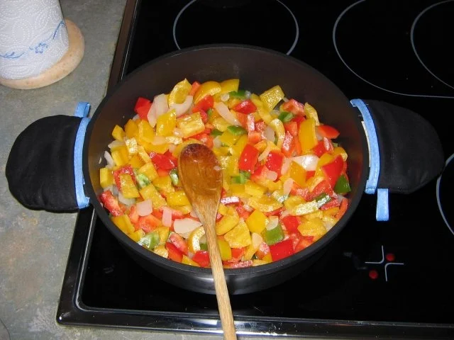 Rezept: Kartoffel/Paprika Pfanne Kartoffel/Paprika Pfanne - Rezept