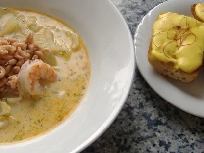 Sylter Fischsuppe mit Safranbaguette - Rezept - Bild Nr. 2