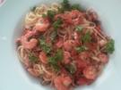 Spaghetti Frutti de Mare con gamberi le erbe - Rezept