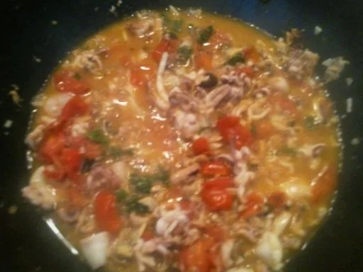 Rezept: Spaghetti Frutti de Mare con gamberi le erbe Bild Nr. 8 Spaghetti Frutti de Mare con gamberi le erbe - Rezept - Bild Nr. 8