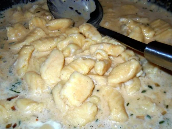 Hähnchenbrust in Whisky-Pfeffer-Rahm mit Gnocchi - Rezept - Bild Nr. 8