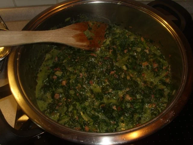 Spinat ,Kartoffeln und Spiegelei - Rezept - Bild Nr. 5