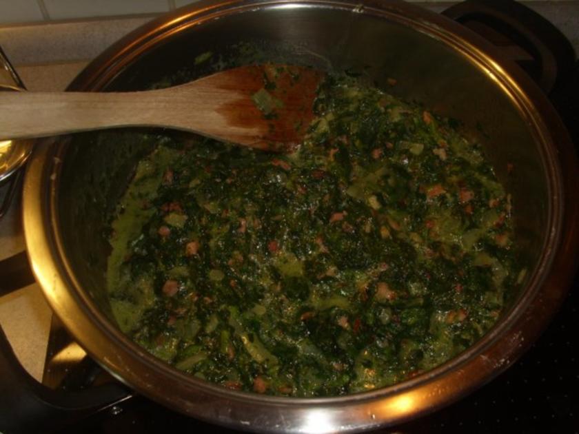 Spinat, Kartoffeln und Spiegelei - einfach - von Hoenowbear