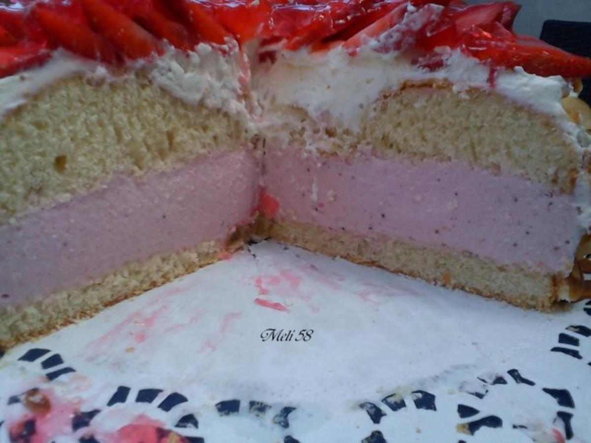 Backen: Erdbeermousse Torte mit Ricotta - Rezept - Bild Nr. 2