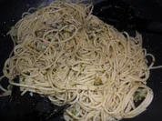 Koriandernudeln mit Gambas Alio-Olio - Rezept