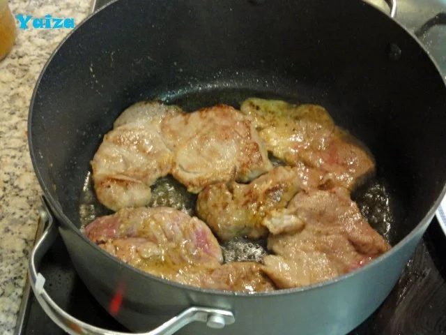 Rezept: Zwiebelschnitzel vom Schopf Bild Nr. 3 Zwiebelschnitzel vom Schopf - Rezept - Bild Nr. 3