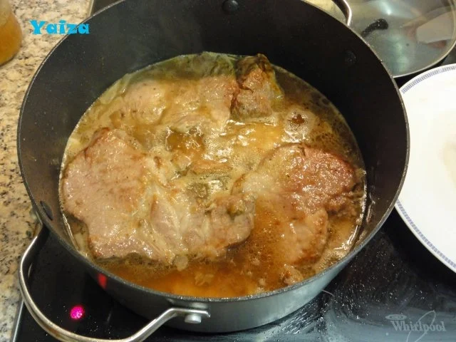 Rezept: Zwiebelschnitzel vom Schopf Bild Nr. 5 Zwiebelschnitzel vom Schopf - Rezept - Bild Nr. 5