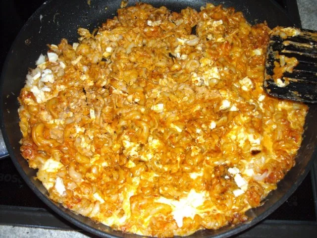 Hauptspeise: Nudeln mit Ziegenkäse - Rezept