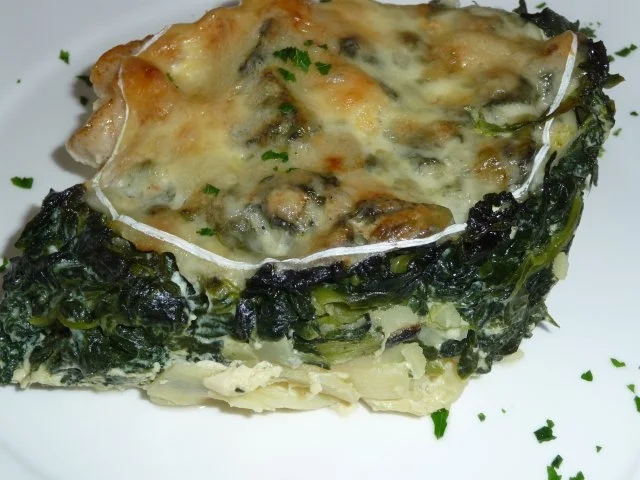 Spinat / Kartoffelauflauf - Rezept