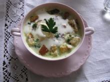 Suppen: Sahnige Zucchinicremesuppe - Rezept