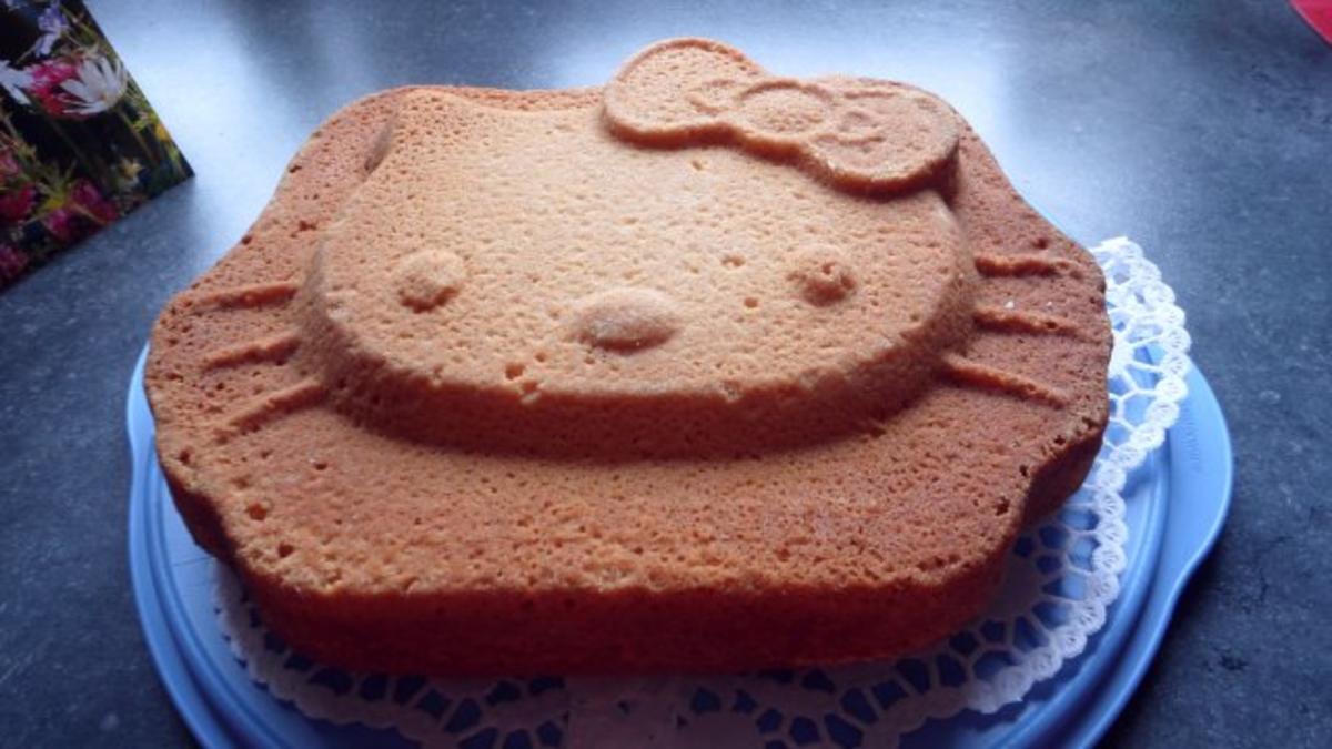 Hallo Kittykuchen zum Geburtstag meiner Enkelin   (Joghurtkuchen) - Rezept