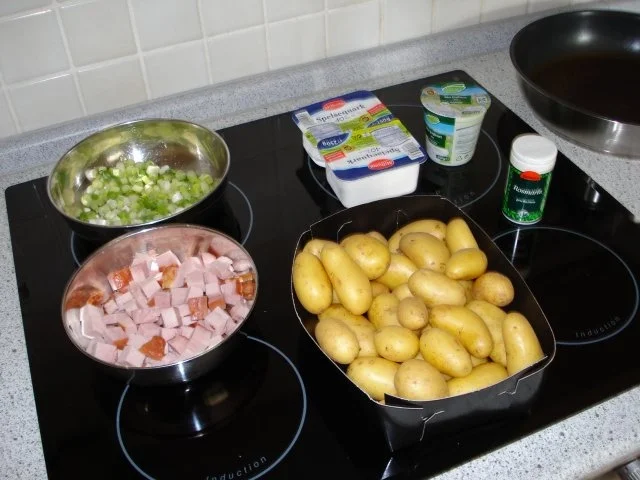 Rosmarinkartoffeln mit Kassler und Kräuterquark - Rezept - Bild Nr. 3