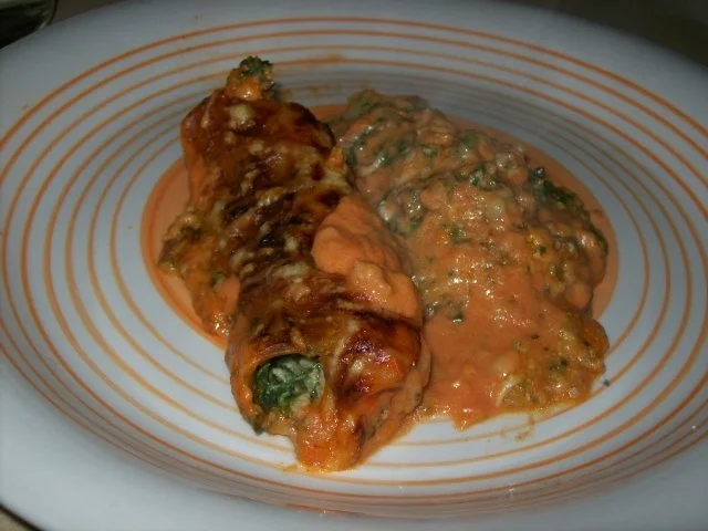 Cannelloni mit Spinathackfleischfüllung - Rezept