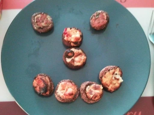 Gegrillte Champignons Tricolore - Rezept - Bild Nr. 4