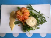 Ochsenherz | Blauschimmelkäse vom Zicklein | Wildkräutersalat | Mohnmayonnaise - Rezept