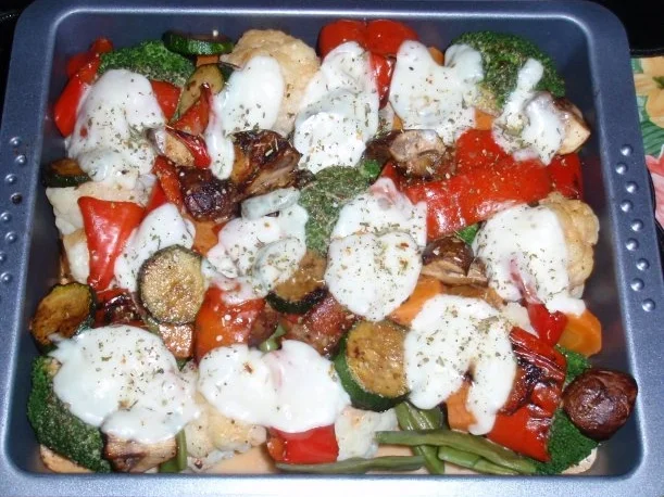 Bunter Gemüse-Auflauf mit Mozzarella überbacken - Rezept - Bild Nr. 12