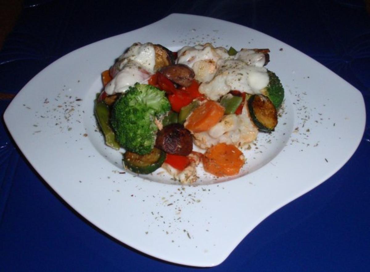 Bunter Gemüse-Auflauf mit Mozzarella überbacken - Rezept - Bild Nr. 14