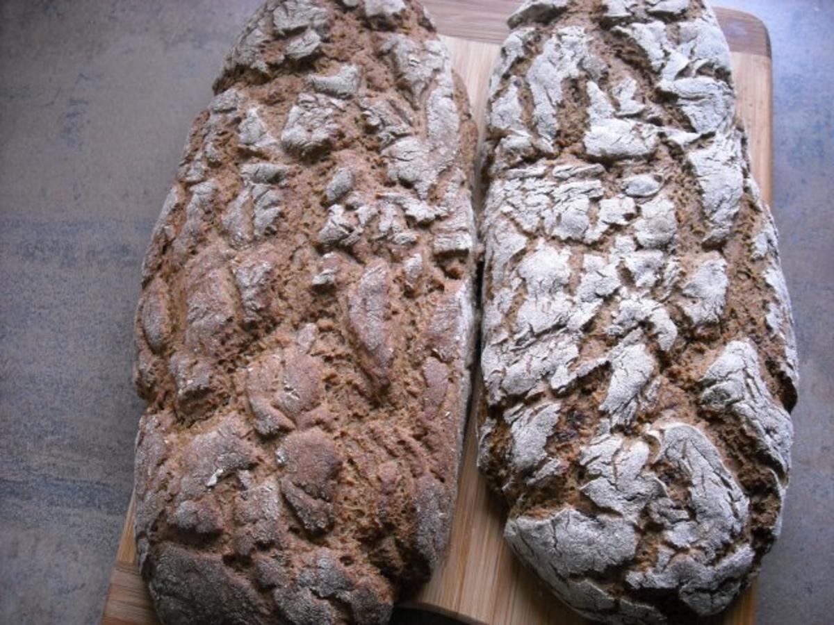 Roggenbrot ...eines mit Zwiebel...und eines ohne Zwiebeln ;-) - Rezept ...