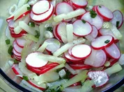 KOHLRABI  - RADIESCHEN  - SALAT - Rezept