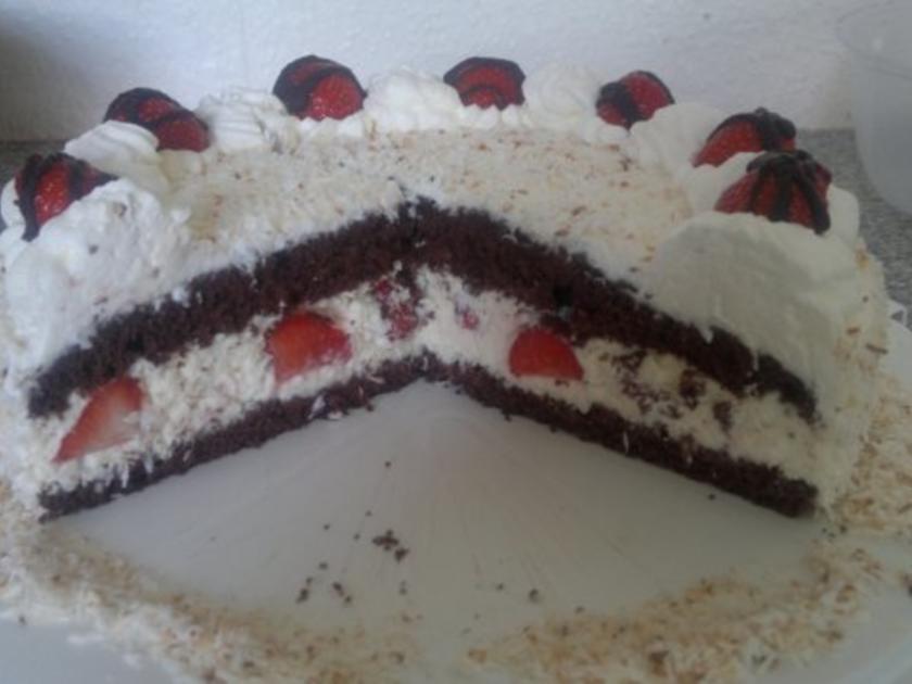 Erdbeer-Kokos-Torte - Rezept mit Bild - kochbar.de