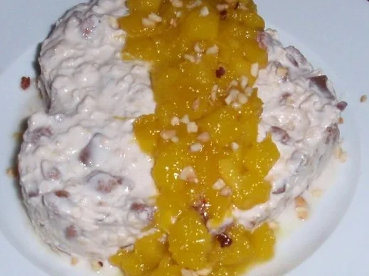 Herziges Frühstücksmüsli mit karamellisierten Mangostückchen - Rezept