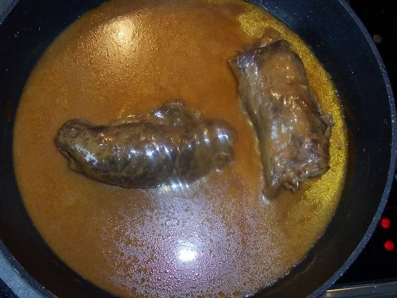 Rezept: Rinderroladen in pikanter Ausführung Bild Nr. 3 Rinderroladen in pikanter Ausführung - Rezept - Bild Nr. 3