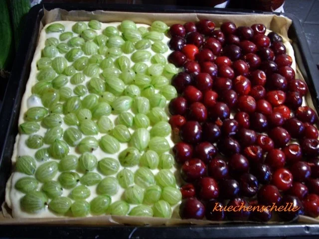 Stachelbeer- und Kirschkuchen - Rezept - Bild Nr. 2