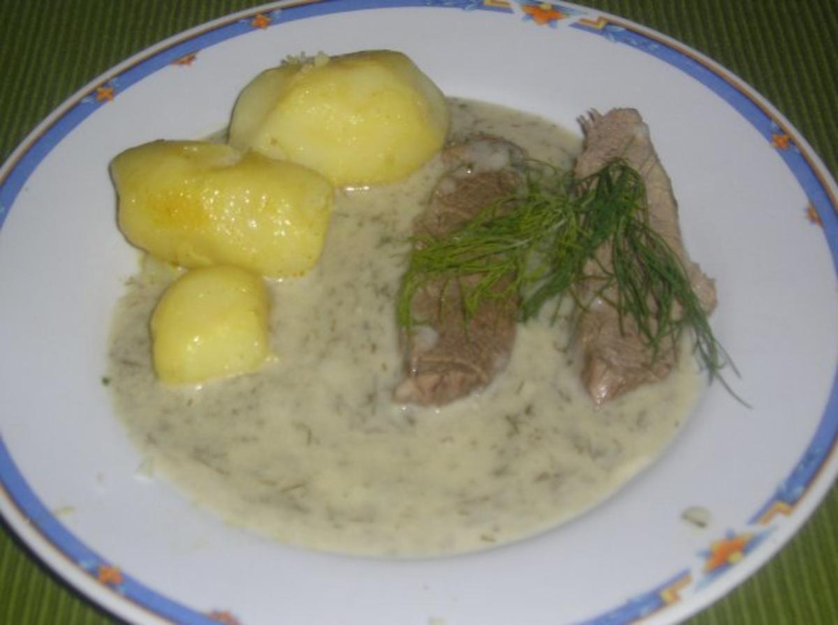 Bilder für Gekochtes Rindleisch mit Dillsauce - Rezept