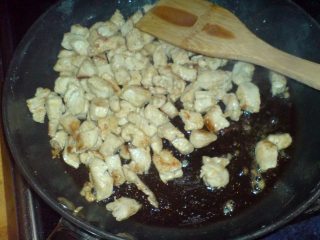 Spaghetti mit Putentitten-Spinat-Sahne-Soße - Rezept - Bild Nr. 5