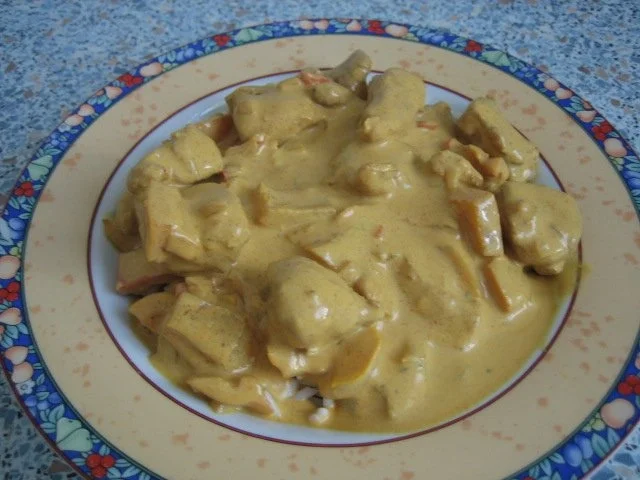 Hühnchen mit Orangen-Kokos-Soße - Rezept